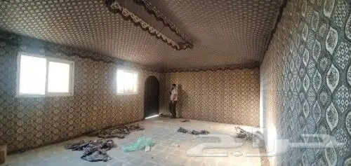 مشب نار بيت شعر تلبيس قماش 23
