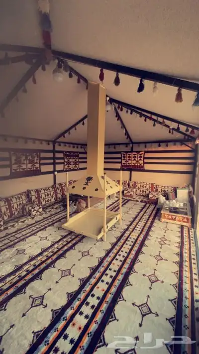 بيوت شعر ع هيكل حديد كامل بدون اطناب 20