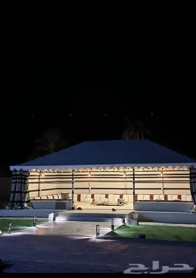 بيوت شعر ع هيكل حديد كامل بدون اطناب 0