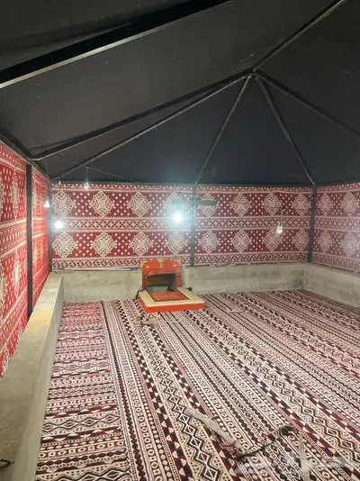 بيوت شعر ع هيكل حديد كامل بدون اطناب 11