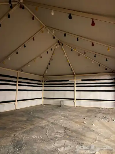 بيوت شعر ع هيكل حديد كامل بدون اطناب 22