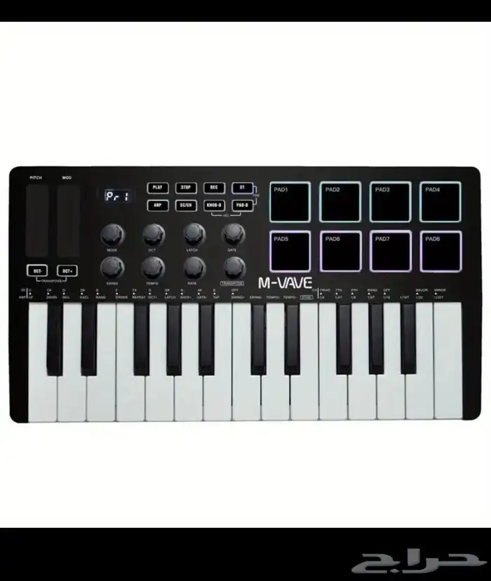 جهاز تحكم لوحة مفاتيح MIDI محمول 4