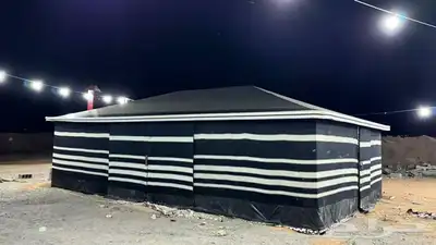 بيوت شعر ع هيكل حديد كامل بدون اطناب 14