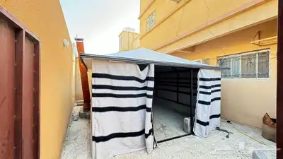بيوت شعر ع هيكل حديد كامل بدون اطناب 8