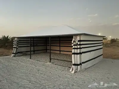 بيوت شعر ع هيكل حديد كامل بدون اطناب 2