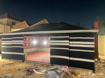 بيوت شعر ع هيكل حديد كامل بدون اطناب 13