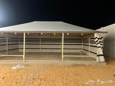 بيوت شعر ع هيكل حديد كامل بدون اطناب 23