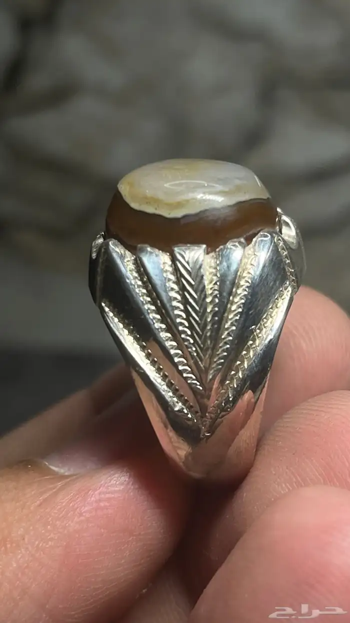 خاتم عقيق صياغة الشريف 1