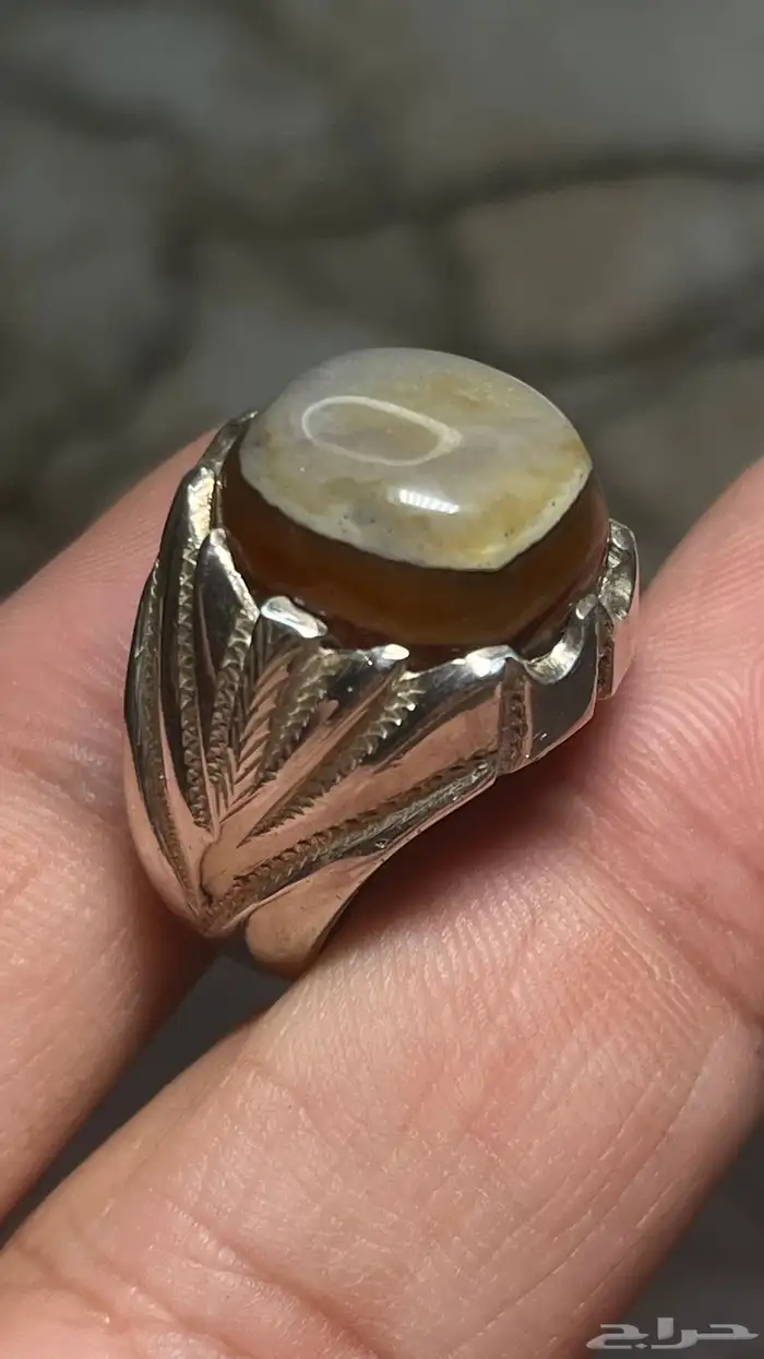 خاتم عقيق صياغة الشريف 0