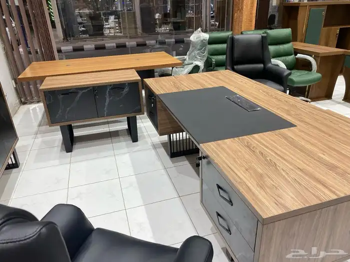 اثاث المكتبي طقم متكامل مودرن مكتب رخام فخم وصل حديثا 2