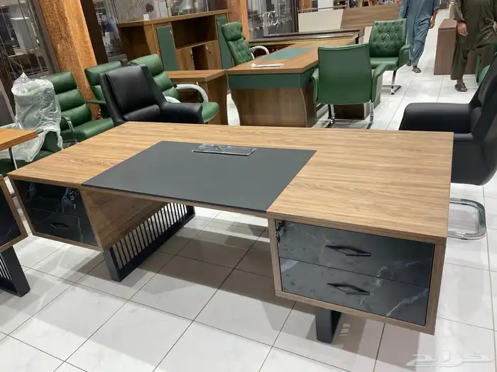 اثاث المكتبي طقم متكامل مودرن مكتب رخام فخم وصل حديثا 3