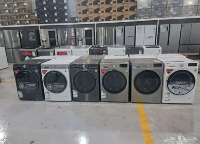 غسالات ال جي فتحات جانبيه وحوضين وعلويه ودورين (استوكات) 3