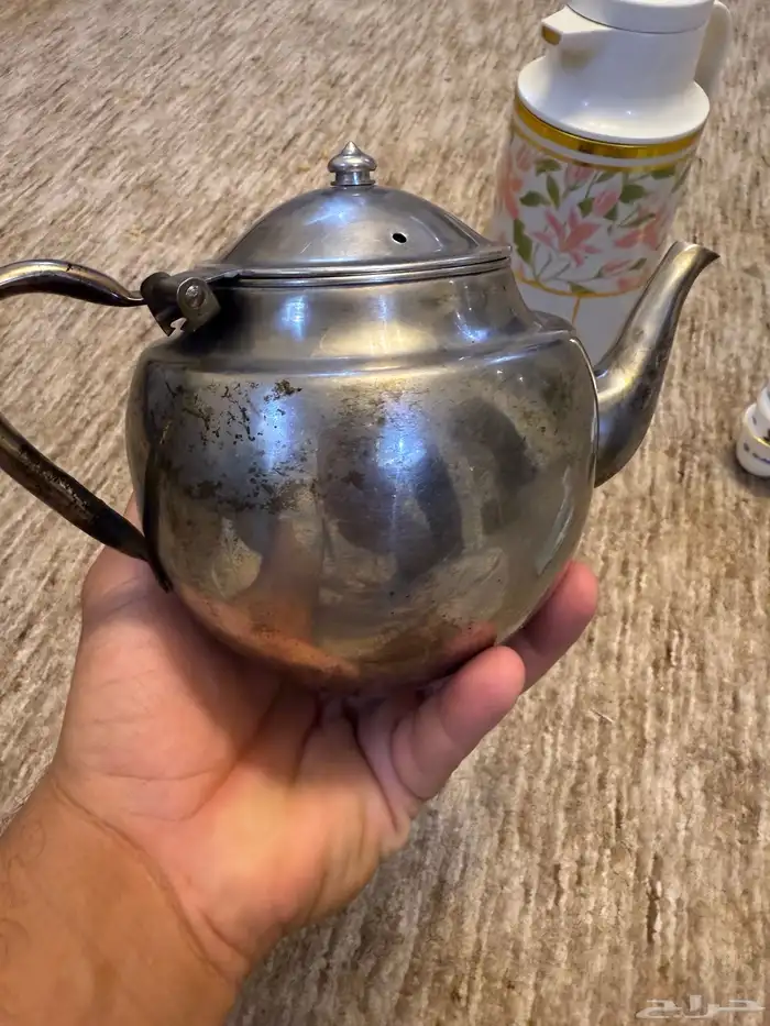 زمزمية اهلا وسهلا قديمة وفناجيل قهوة دعاية سانيو وابريق 13