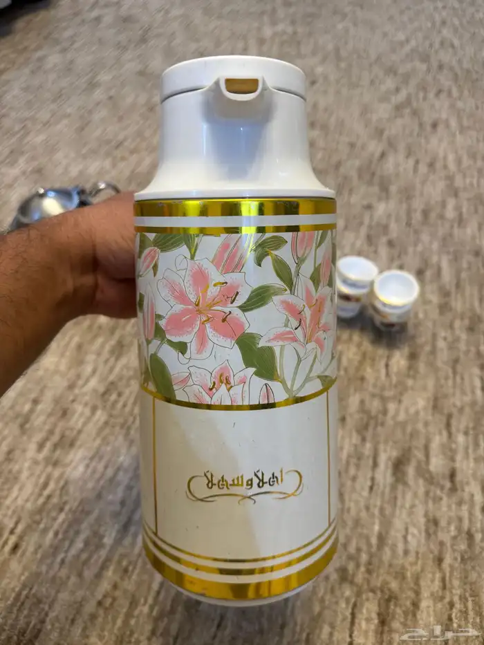 زمزمية اهلا وسهلا قديمة وفناجيل قهوة دعاية سانيو وابريق 6