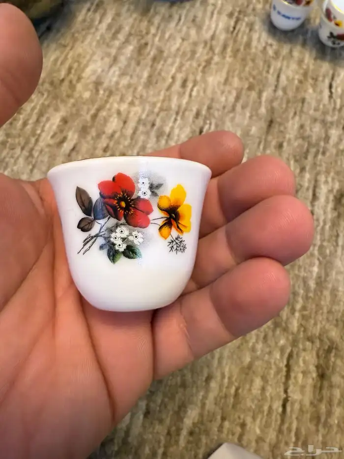 زمزمية اهلا وسهلا قديمة وفناجيل قهوة دعاية سانيو وابريق 2