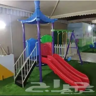 نطاطات ترامبولين مراجيح خارجية للأطفال دوامات وميزان 19
