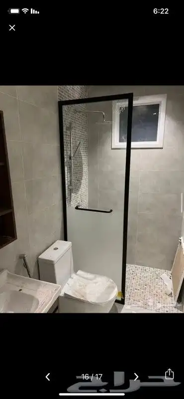 زجاج شاور. شاور كباين زجاجيه زجاج سيكوريت واجهات وأبواب الال 9