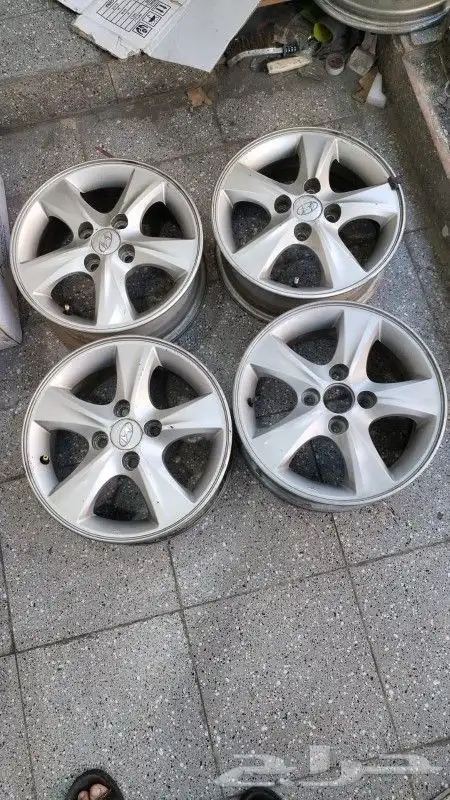 جنوط اكسنت هونداي كروم الأصلي وكاله موديل 2010 مقاس 14 2