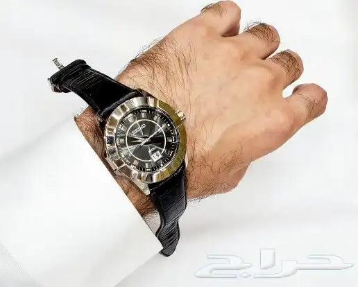 ساعة سيكو اليابانية الاصلية جلد بتاريخ للرجال للبيع بسعر500 9