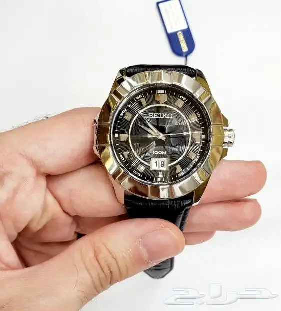 ساعة سيكو اليابانية الاصلية جلد بتاريخ للرجال للبيع بسعر500 3