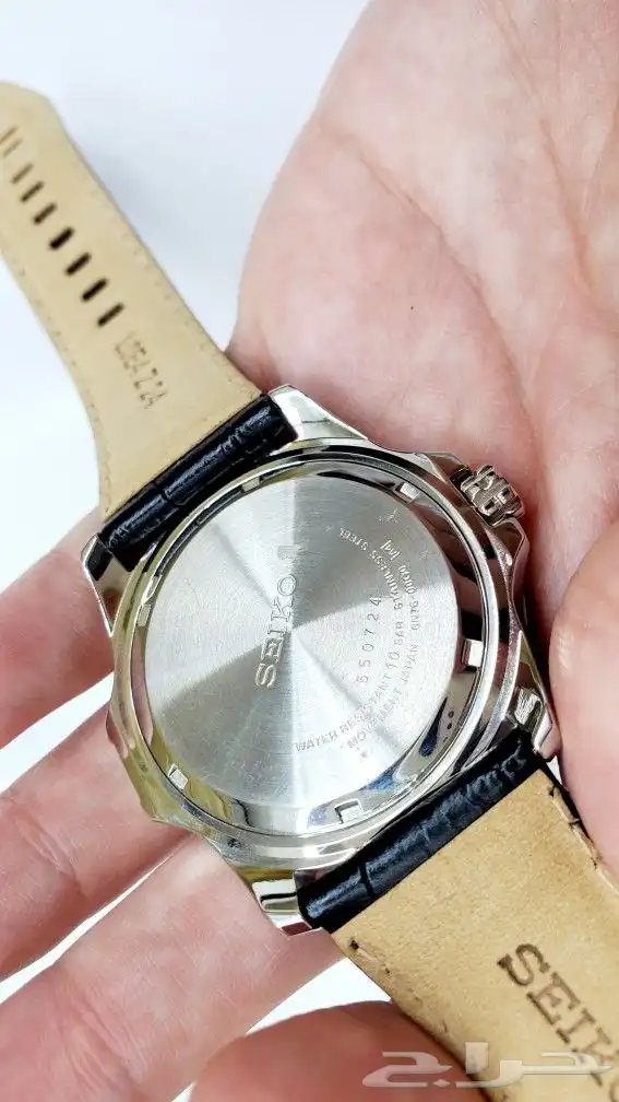 ساعة سيكو اليابانية الاصلية جلد بتاريخ للرجال للبيع بسعر500 7