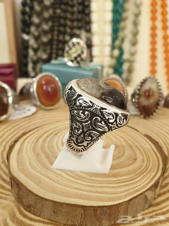 خاتم عقيق سليماني عين برمش توووب 9