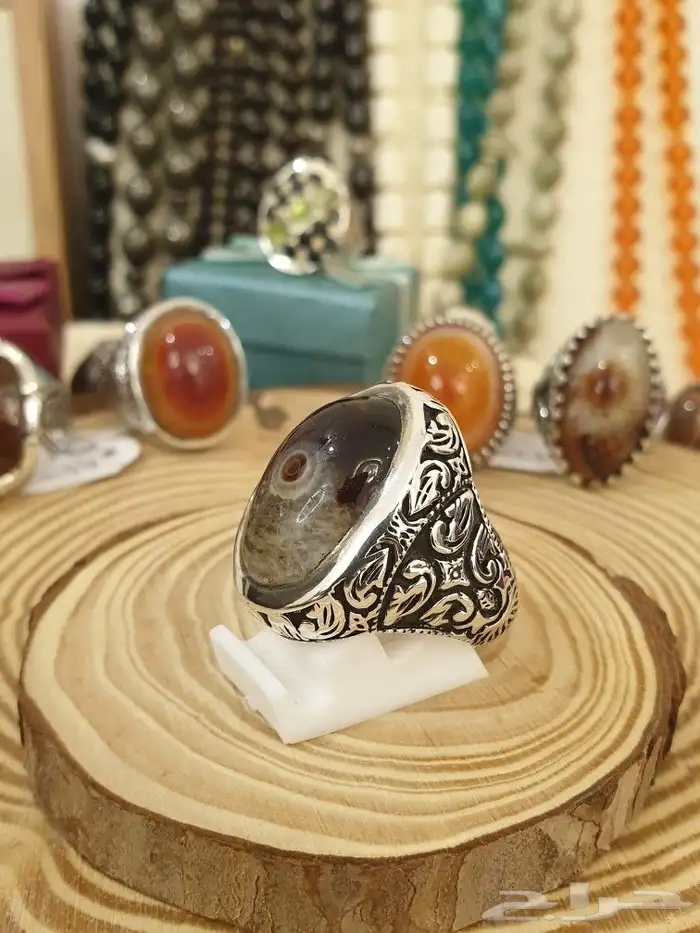 خاتم عقيق سليماني عين برمش توووب 5