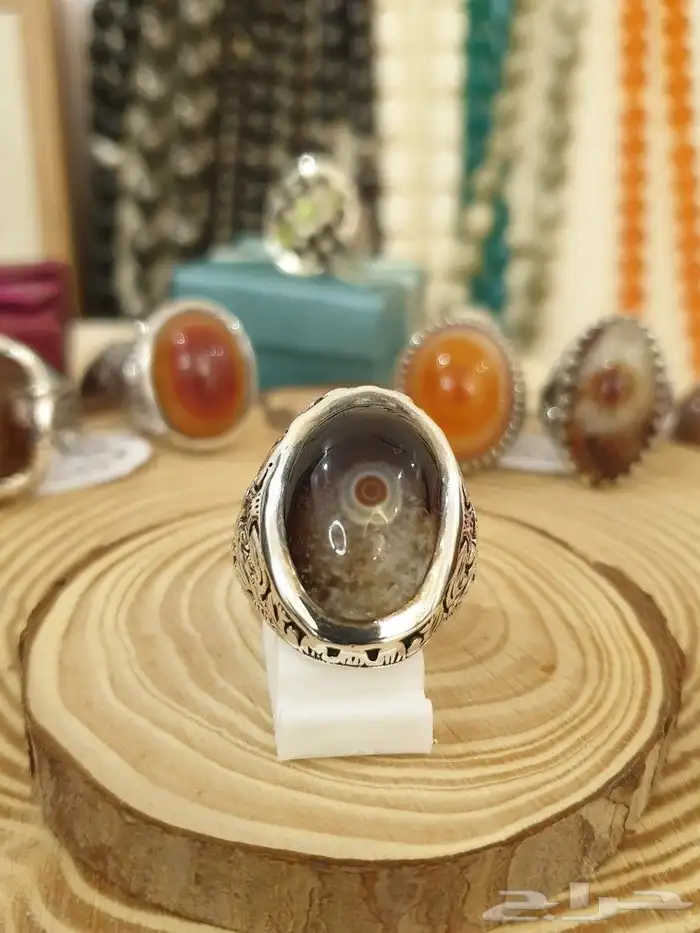 خاتم عقيق سليماني عين برمش توووب 6