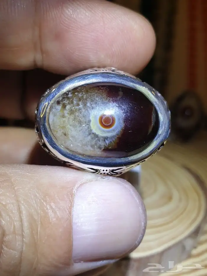 خاتم عقيق سليماني عين برمش توووب 0