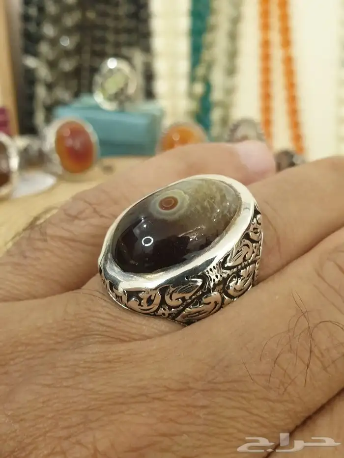 خاتم عقيق سليماني عين برمش توووب 13