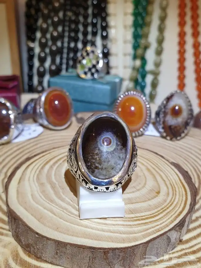 خاتم عقيق سليماني عين برمش توووب 4