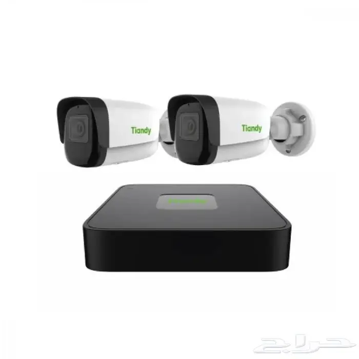 2 كاميراتip 5 ميجا 50 متر مايك مدمج مع جهاز 5 قنوات-تياندي 0