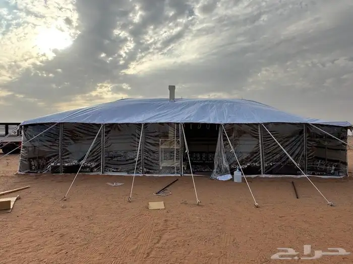 بيوت شعر ابيض غرف خشب حمامات فيبر 7