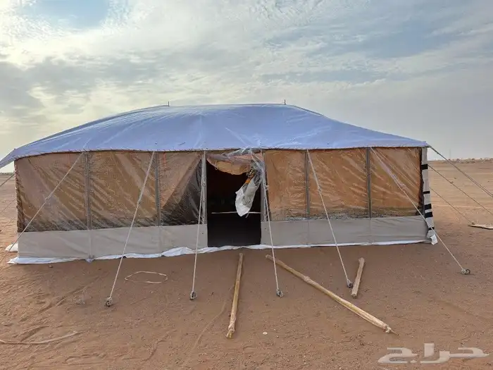 بيوت شعر ابيض غرف خشب حمامات فيبر 6