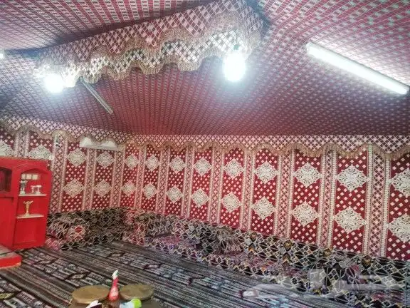 تلبيس قماش مشب نار مجالس عربية 46