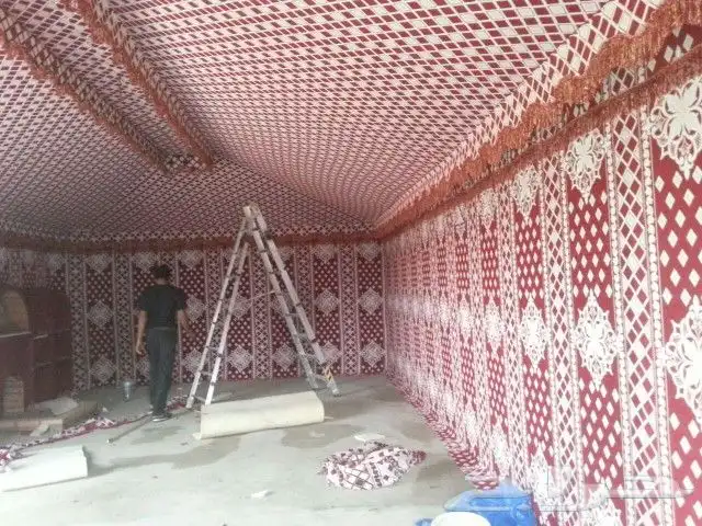 تلبيس قماش مشب نار مجالس عربية 28