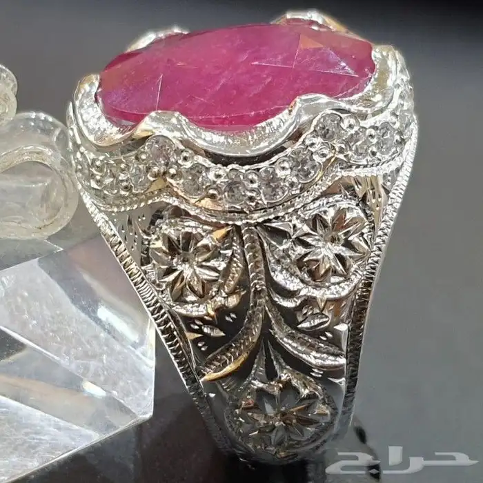 خاتم ياقوت افريقي كاتنق مميز 1