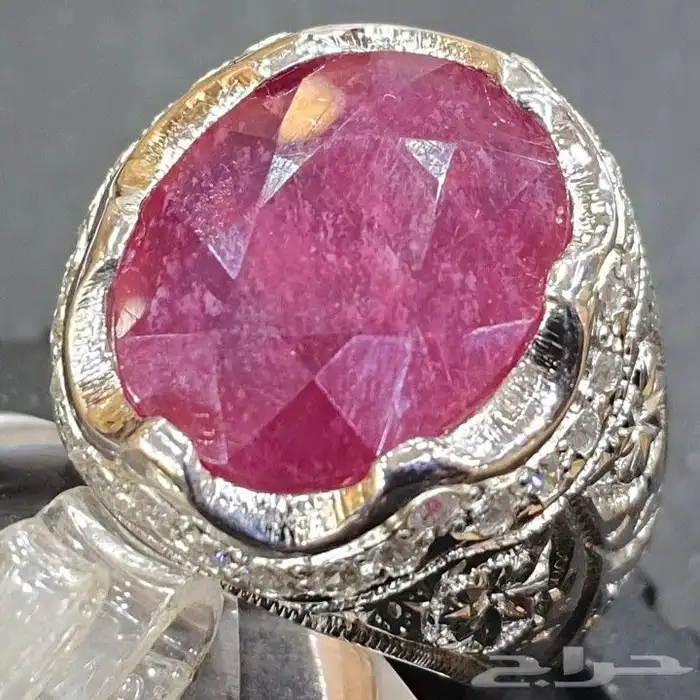 خاتم ياقوت افريقي كاتنق مميز 0