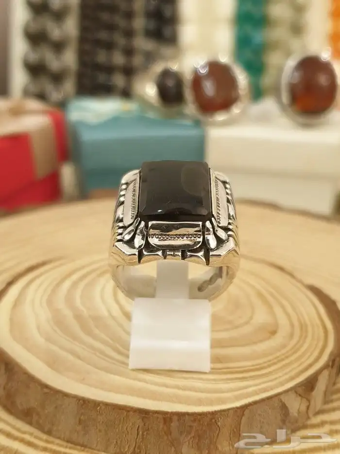 خاتم عقيق يماني شفه ترابيه 7