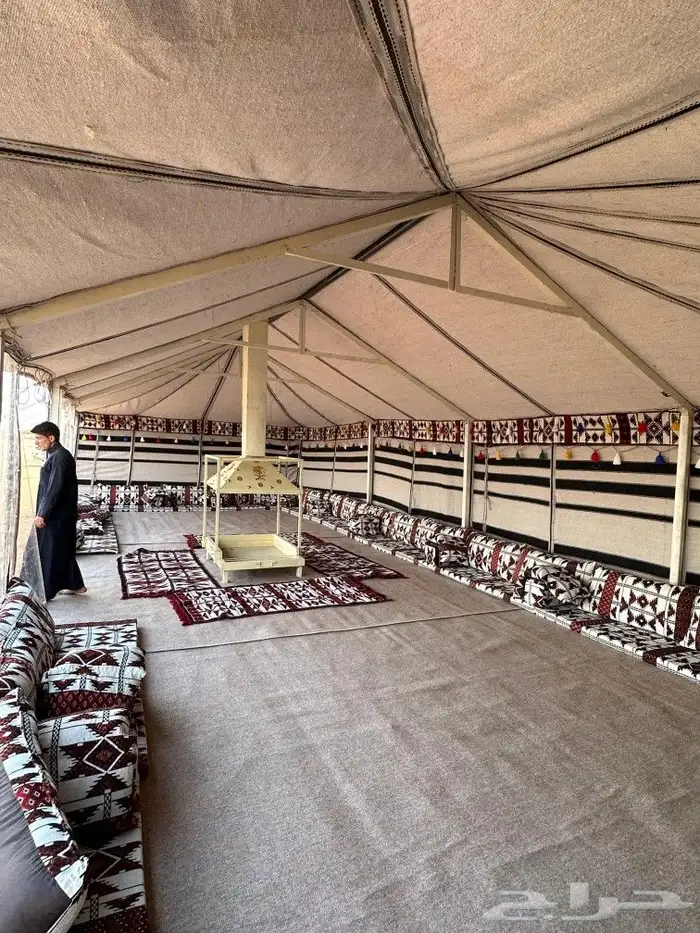 بيوت شعر ابيض غرف خشب حمامات فيبر 3