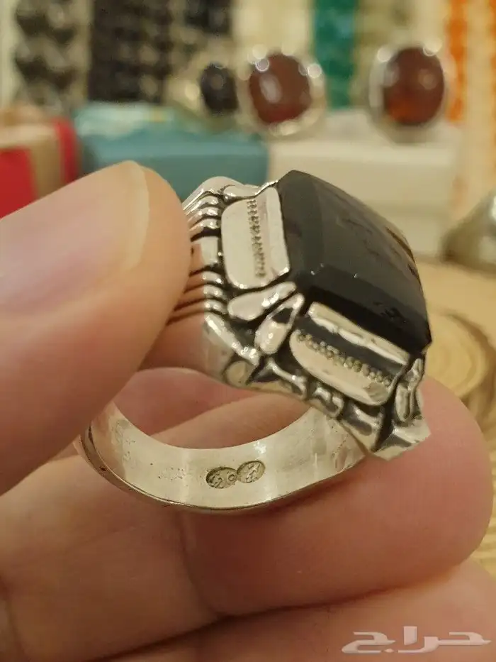 خاتم عقيق يماني شفه ترابيه 11