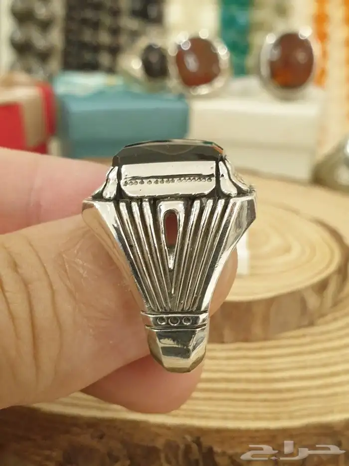 خاتم عقيق يماني شفه ترابيه 10