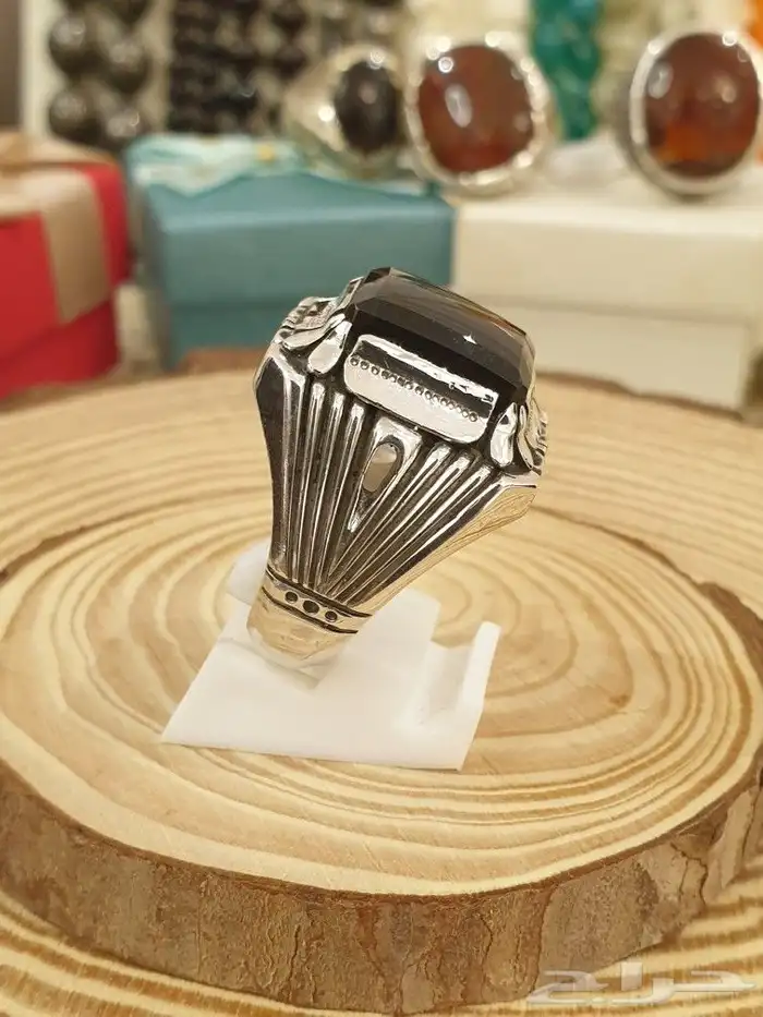 خاتم عقيق يماني شفه ترابيه 5