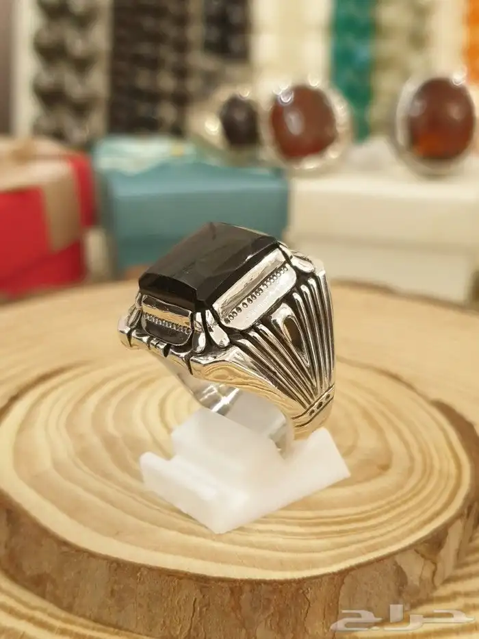 خاتم عقيق يماني شفه ترابيه 4