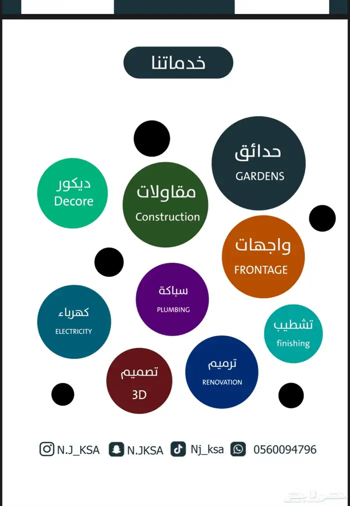 تصميم وتنفيذ ديكورات داخلية وخارجية 0
