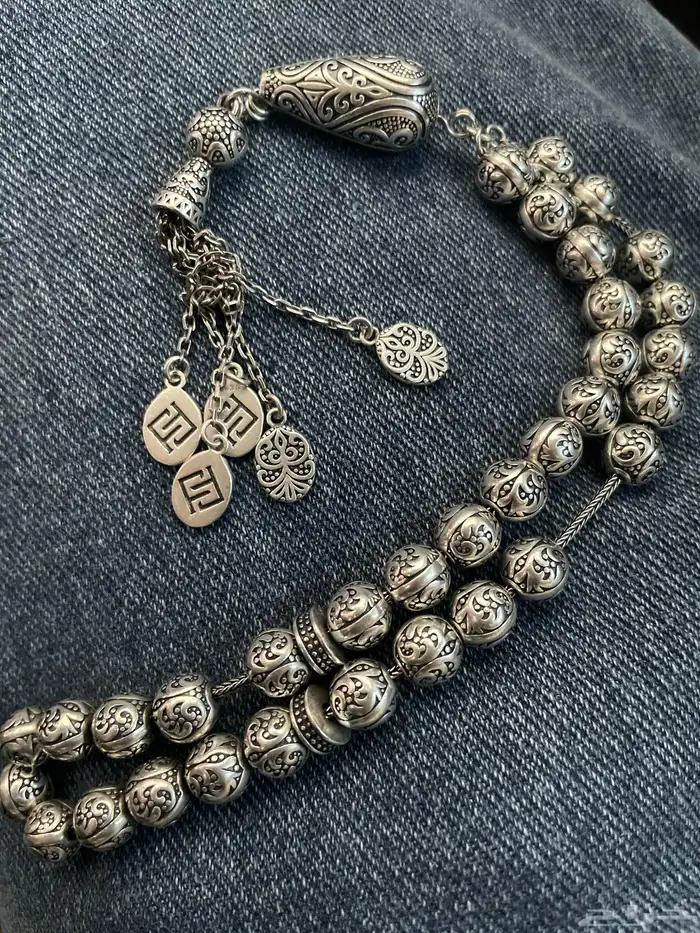 سبحة فضة ماركة اصلية 0
