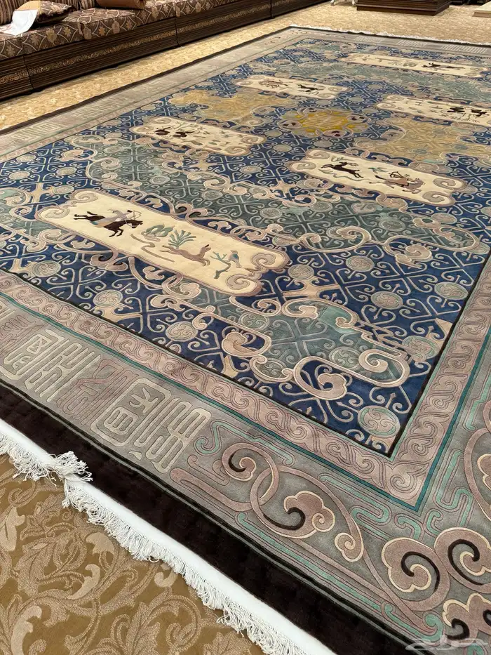 للبيع سجاده صيني نخب اول حرير مع صوف 0