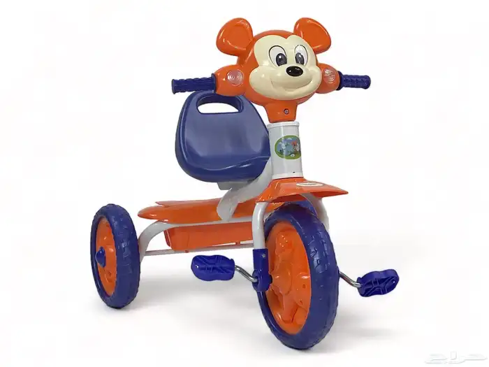 دراجة ثلاثية العجل للاطفال - سيكل 3 كفرات بتصميم ميكي ماوس 0