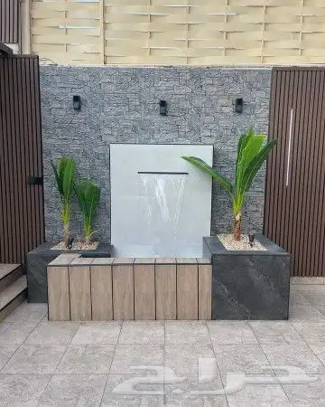 تنسيق حدائق شلالات نوفير مظلات جلسات شتويه 9