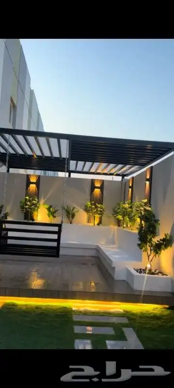 تنسيق حدائق شلالات نوفير مظلات جلسات شتويه 19